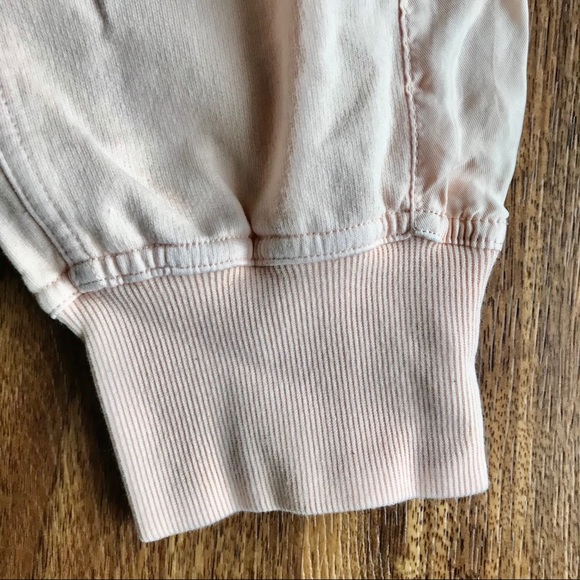 Young, Fabulous & Broke Peach Cropped Ankle Joggers Sweatpants Medium - Picture 4 of 9